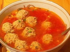 番茄豆芽圆子汤-永乐饭店