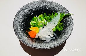 Spicy River Pufferfish Skin Salad
