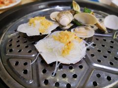 蒸蒜蓉粉丝元贝和沙白-海大大蒸汽海鲜餐厅·粤菜·特色小炒(欢乐颂店)