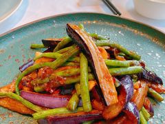 长豆角搭茄子-马仕玖煲·融合菜·酥不腻烤鸭(人大店)