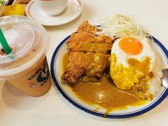 生炸鸡腿蛋饭-食运茶餐厅(文化宫店)