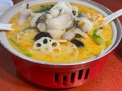 骨汤酸菜鱼片-喜家德虾仁水饺(长泰广场店)