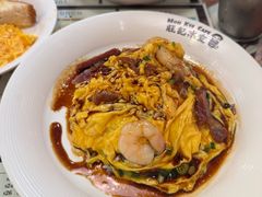 虾仁叉烧双拼滑蛋饭-旺记冰室(九龙中心大厦店)
