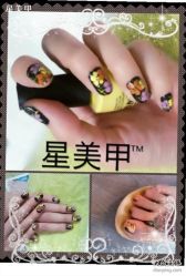 涂鸦碎花-星美甲