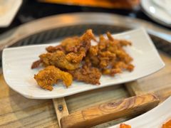炸蘑菇-三里屯土灶炖公鸡地锅鸡(江东店)