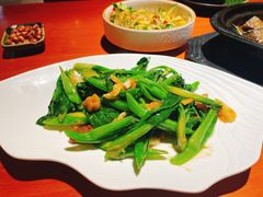 猪油渣炒菜心-金穗园·砂锅粥.醉鸡煲火锅(长寿路店)