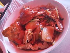 梭子蟹炒年糕-丰收渔港饭店(嵊泗店)