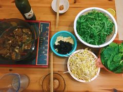 干锅花菜-我家福厨(万达中餐厅店)