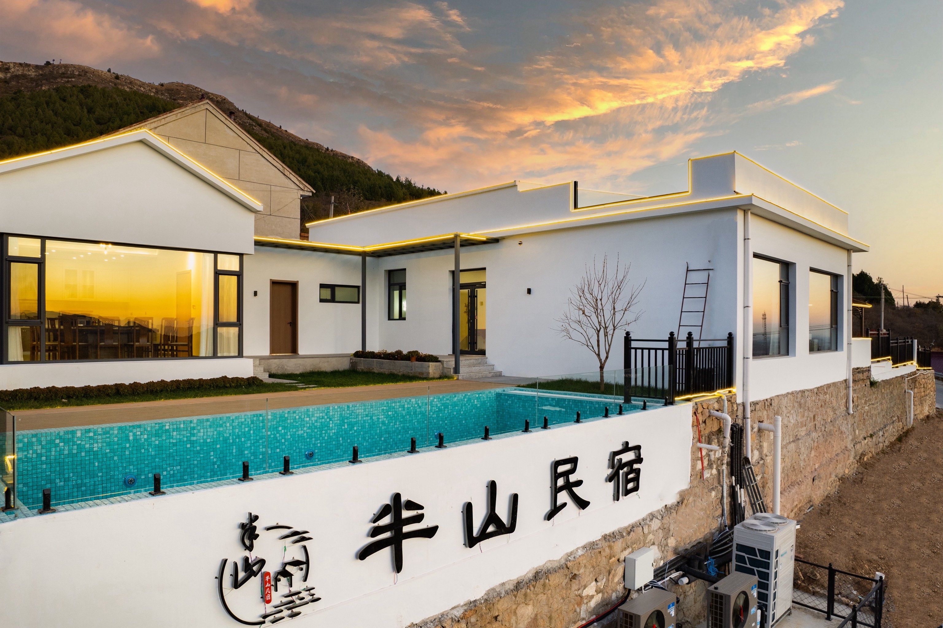 天津蓟县盘山半山民宿,隐匿半山腰美爆民宿