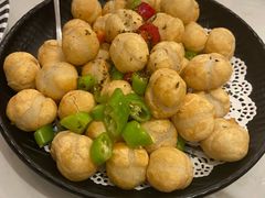 雪菜炒汤圆-刘胖子家常菜·蹄花焖藕(中央花园店)