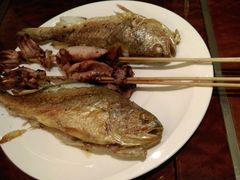 煎黃魚和魷魚-索菲特西湖大酒店·香榭丽全日候餐厅(南山路店)