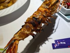 烤深海大虎虾-开海·红岛海鲜虾水饺(石老人店)