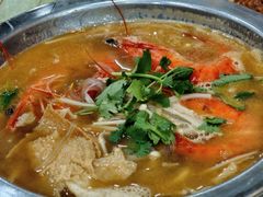 金针菇豆支上汤虾-新山亚明小厨