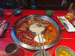 谭血鸭红锅底-谭鸭血老火锅(漳州路店)