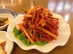 生拌牛肉-海兰江石锅饭(水上店)