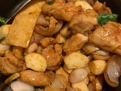 石锅罗勒三杯鸡-喜来登由由大酒店九州膳坊中餐厅