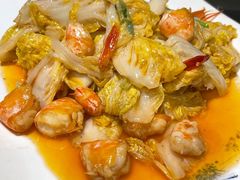 明虾烧菜芯-东莱馋房(陆家嘴店)