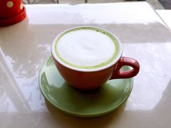 抹茶拿铁-庭院咖啡