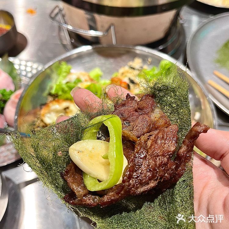 沈阳青苔包肉 这吃法谁发明的❗️❗️