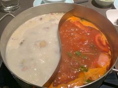 番茄牛膝骨猪肚鸡锅底-捞王锅物料理(上海世茂广场店)