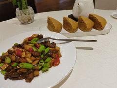 杏鲍菇炒牛肉粒-顺峰海鲜酒楼(省府店)