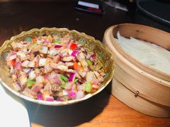 薄饼卷羊肉粒-楼兰新疆主题餐厅(苏州中心店)