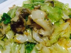 头菜爆螺片-小船渔村•大连菜•大连焖鱼(明泽街店)