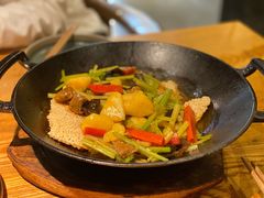 一个锅巴和时蔬-薇酌饮·陕西菜(南门外店)
