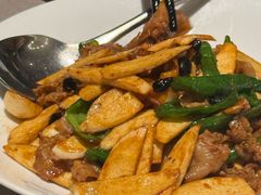 樟树港辣椒茭白炒雪花肉-明州小宴(文化广场店)