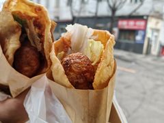 -小红车炸蛋葱油饼