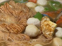 丝瓜鱼丸炖馓子-永安鱼庄·镇江菜(东吴路店)