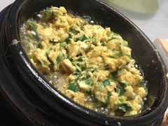 石锅韭菜蛋-翠茗农庄土菜馆(天目湖店)
