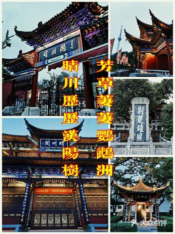 晴川历历汉阳树，芳草萋萋鹦鹉洲