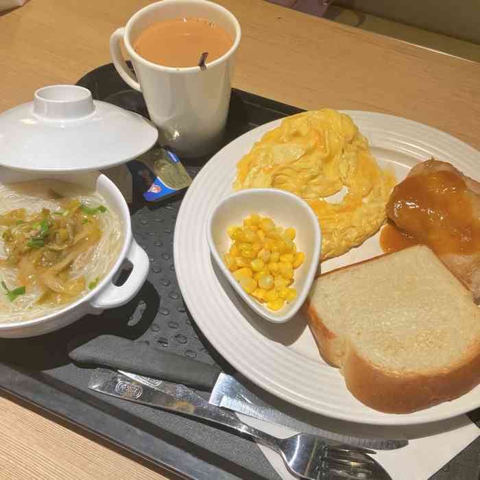 打分 久违的大家乐早餐 黄油蘸面包真的绝配!