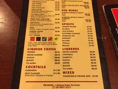 菜单-Pancakes on the rocks(Darling Harbour)