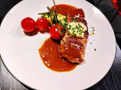 美式培根极加级西冷牛排（配勃艮第红酒酱）-Let'sBURGERplus·非常创意汉堡(三里屯店)