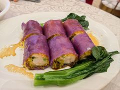 紫蕊金沙虾肠-坚记酒家·佛山老字号·顺德鱼生标准示范店