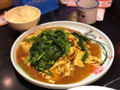 豆皮炒菠菜-粗粮人家(簋街店)