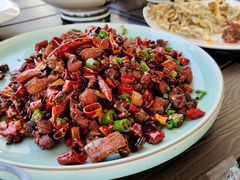 干煸辣子鸡-林间山庄