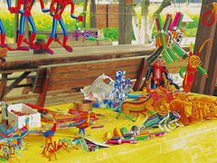 -田园东方蜜桃村的田野营地