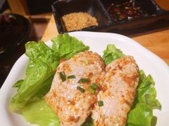 蒜香鸡翅中-胖记烤肉(江汉路店)