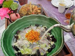 高汤脆米浸桂花鱼-轩记海鲜餐厅·四十五年老字号·经典粤菜(西区彩虹店)