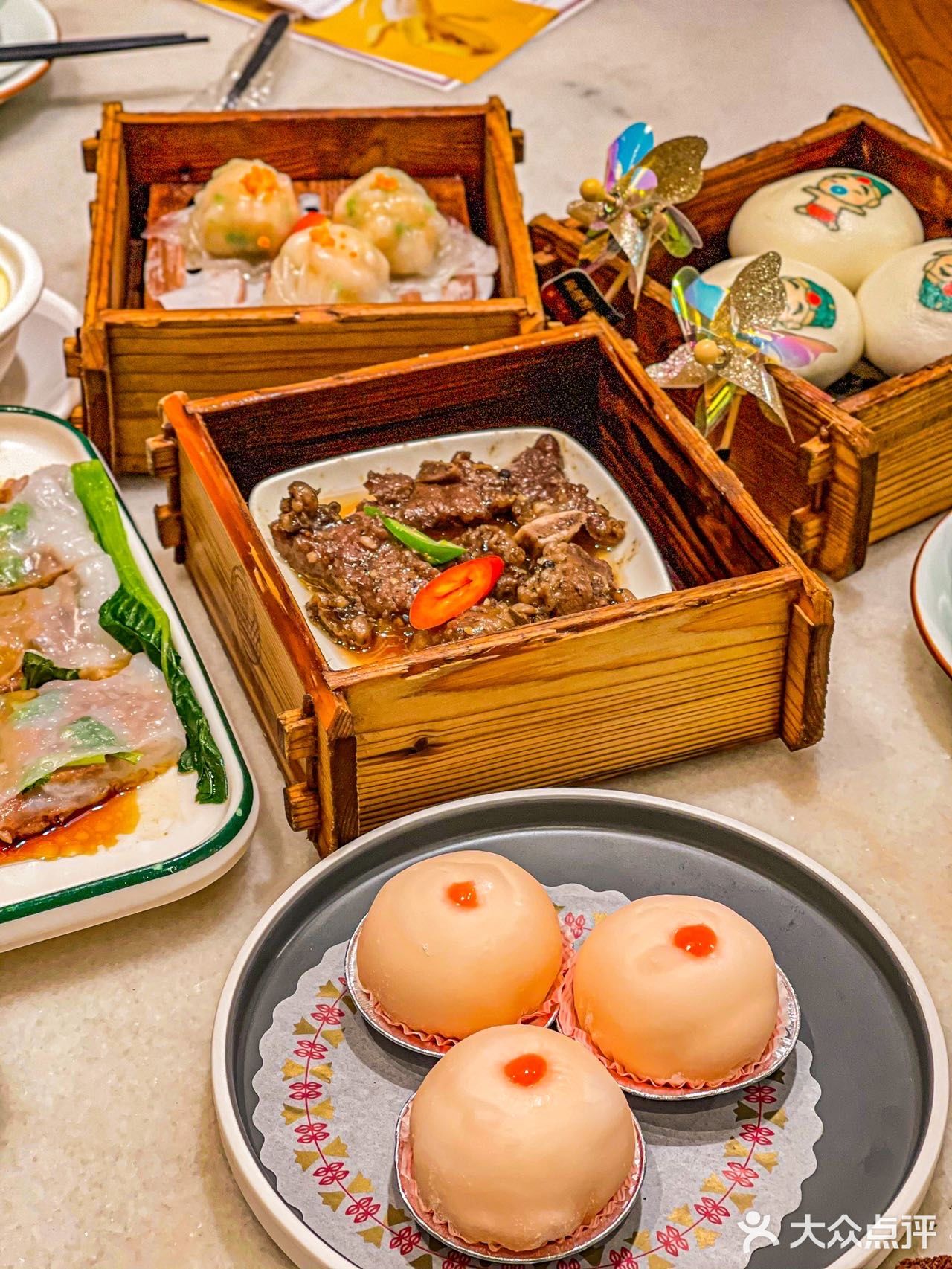 
在禄运茶居0.01⭕就可吃虾饺哦！