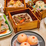 
在禄运茶居0.01⭕就可吃虾饺哦！