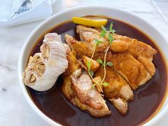 嫩煎柠檬大蒜鸡腿排早午餐-The Rug Cafe(王府中环店)
