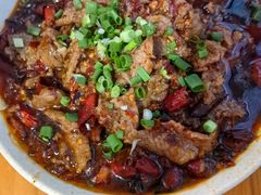 水煮牛肉片-九九牛肉馆(南山路店)