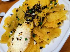 玉米片炒干菜-洪福饭店·十八年老店