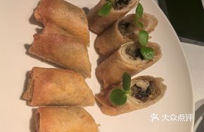 Morel Mushroom Crispy Silver Thread Roll