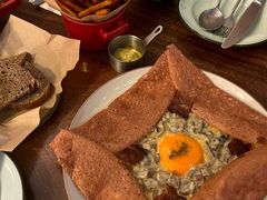 奶油培根鸡蛋荞麦可丽饼-salée