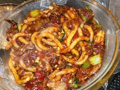 牛肉爆辣炒米粉-玲玲米粉·新疆现炒米粉(大十字总店)